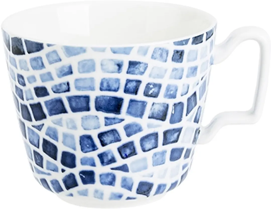 Cosy&Trendy Mosaic Blue ontbijtkop 39cl