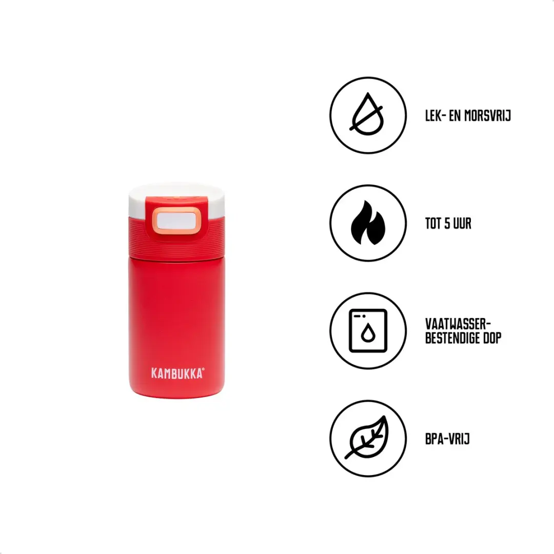 Kambukka Etna Thermosbeker 300ml - Coral Crush - afbeelding 2 van 6