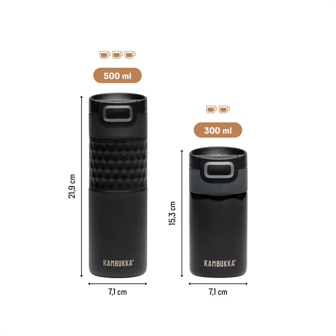Kambukka Etna Grip Thermosbeker 500ml Black Velvet - afbeelding 2 van 5
