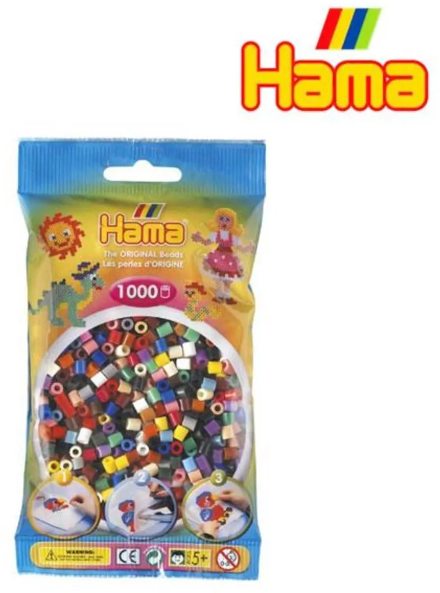 Hama Strijkkralen Assortiment 1000 Stuks - Wit