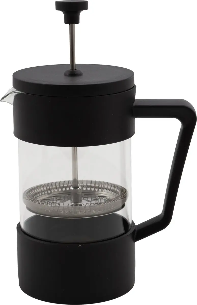 French press cafetière uit glas zwart 600ml