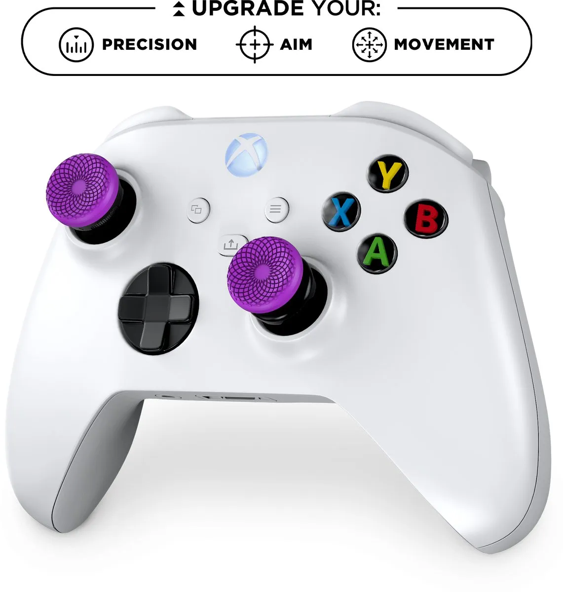 KontrolFreek FPS Freek Frenzy voor Xbox | Performance Thumbsticks | 1 High-Rise, 1 Mid-Rise | Purple/Black