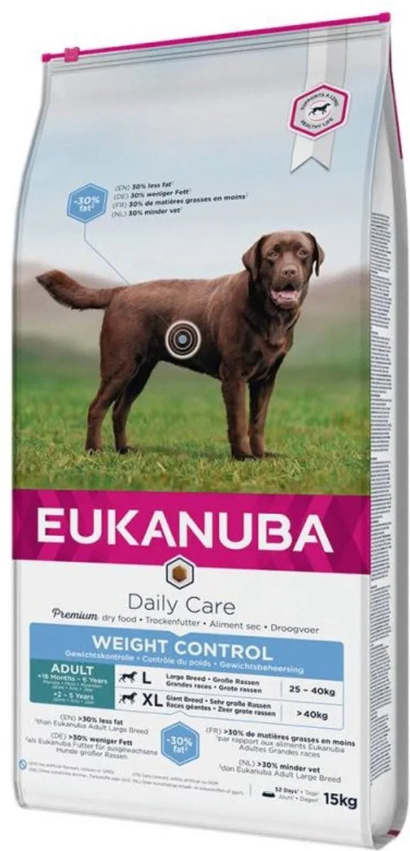 Eukanuba Dog Adult Large Breed Weight Control Kip 15kg