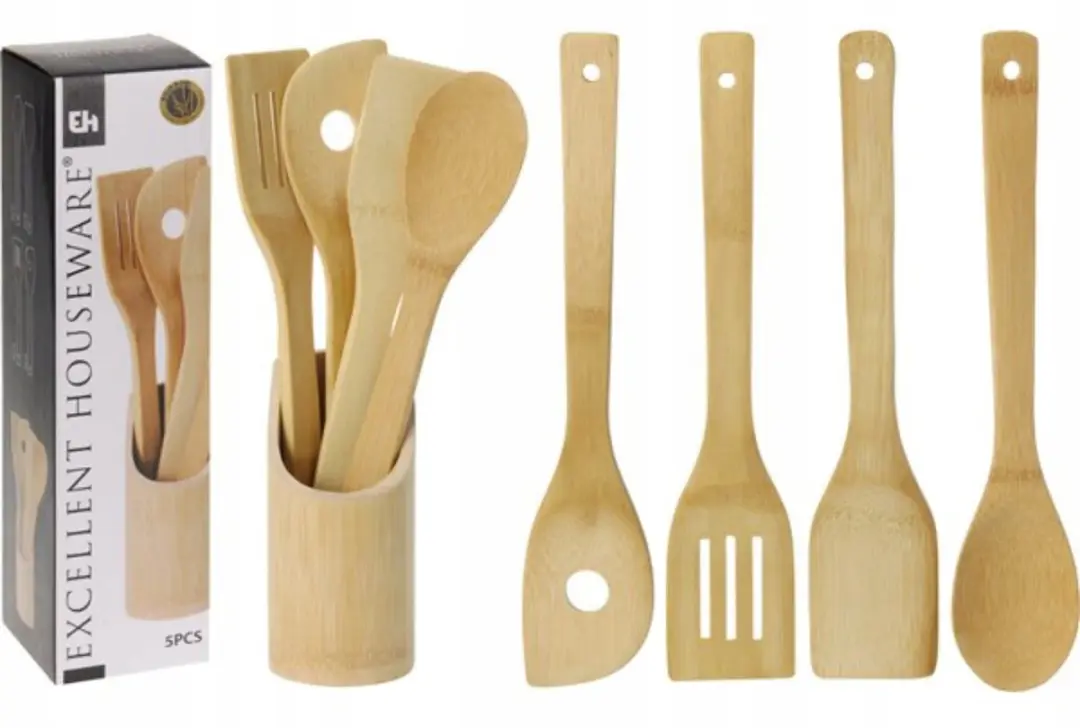 Excellent Houseware Bamboe Spatelset 5-delig