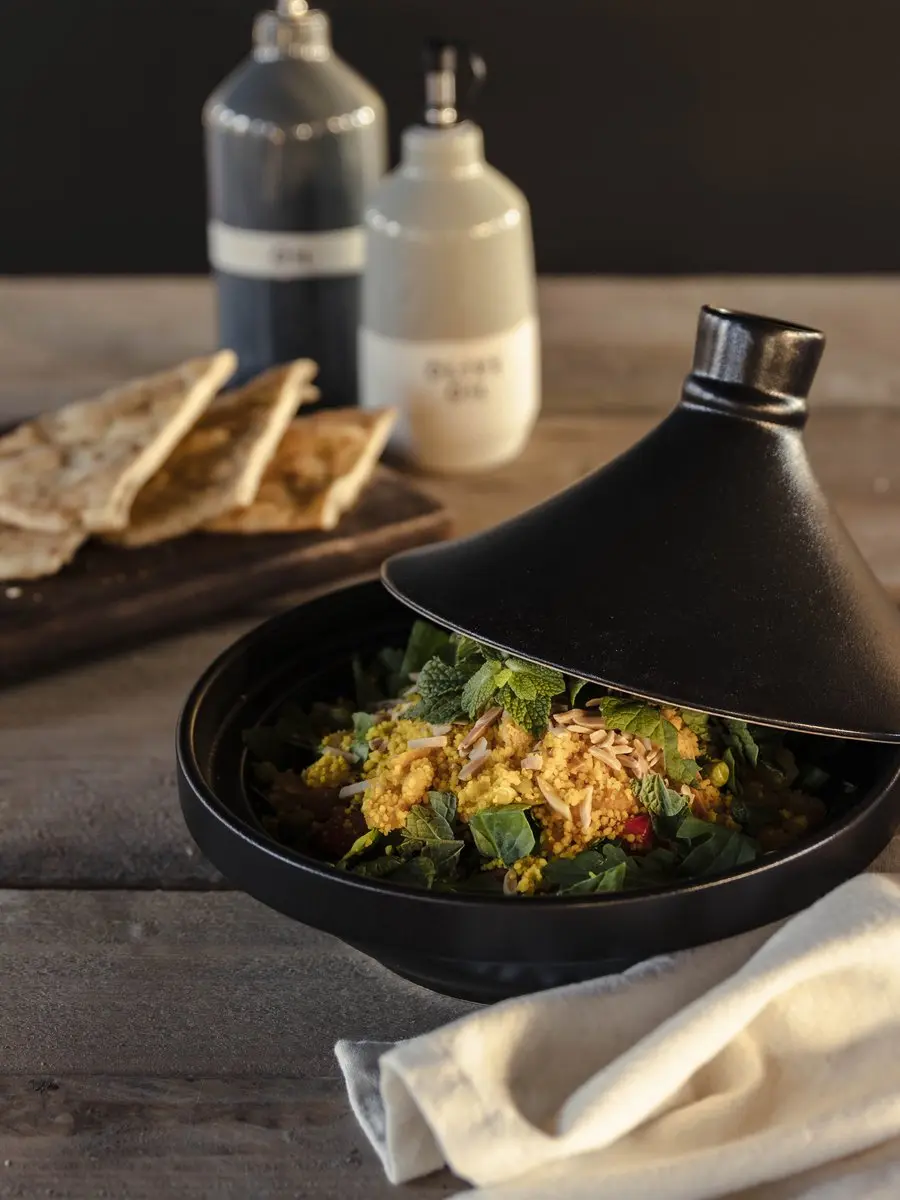 Gusta Tajine ø22x15,8cm Zwart