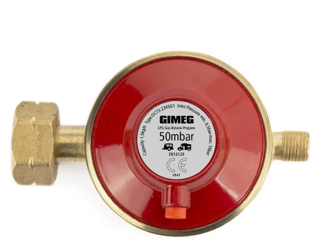 Gimeg Kombi X Gasdrukregelaar 50 mbar 1/4" links - afbeelding 2 van 3