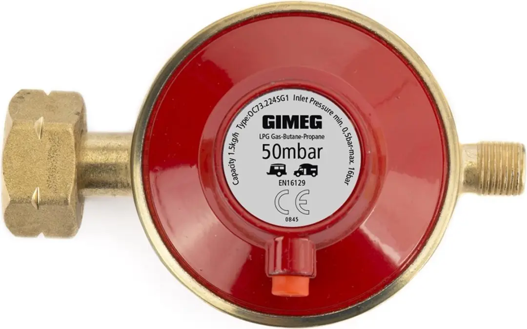 Gimeg Kombi X Gasdrukregelaar 50 mbar 1/4" links