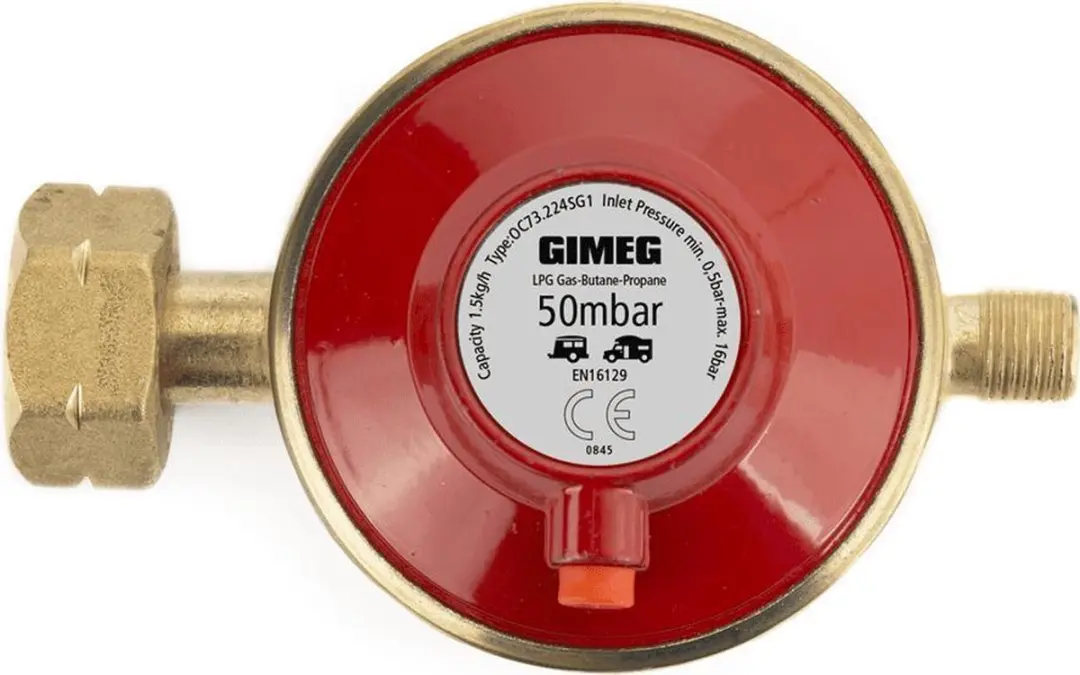 Gimeg Kombi X Gasdrukregelaar 50 mbar 1/4" links - afbeelding 3 van 3