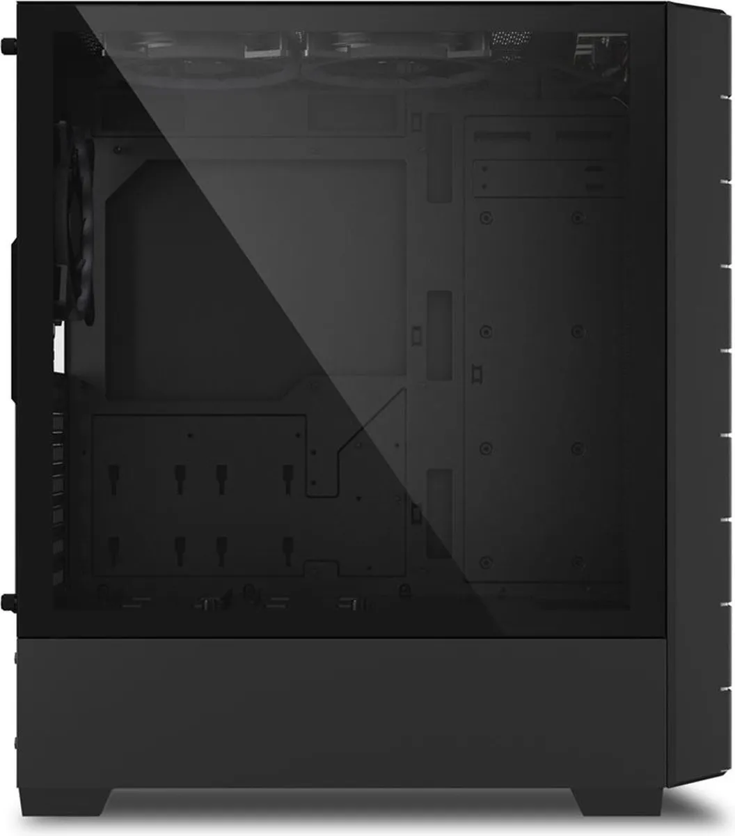 Sharkoon ATX Semi-tower RGB HEX Black - 6x 2.5" / 2x 3.5"