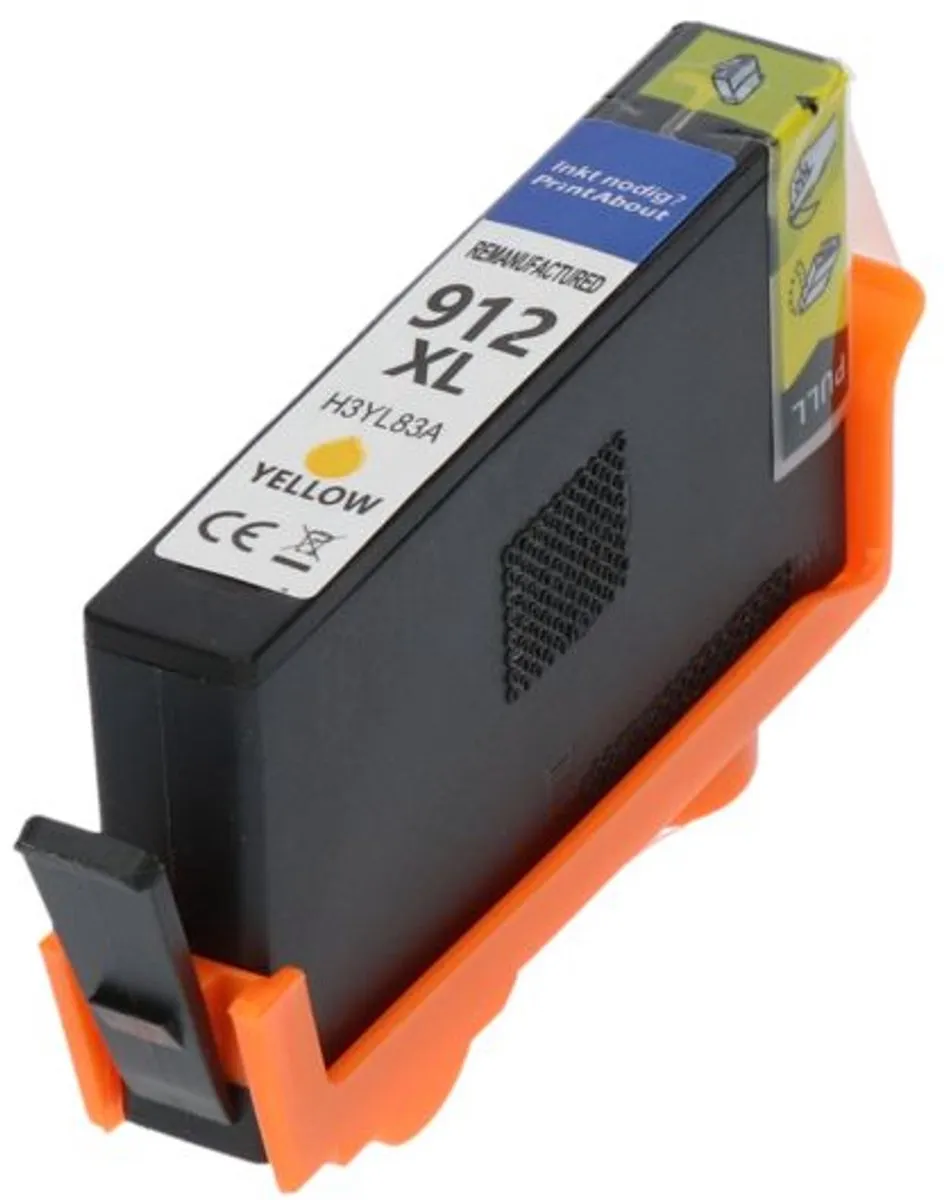 PrintAbout Inktcartridge 912XL Geel 10.5ml - o.a. HP