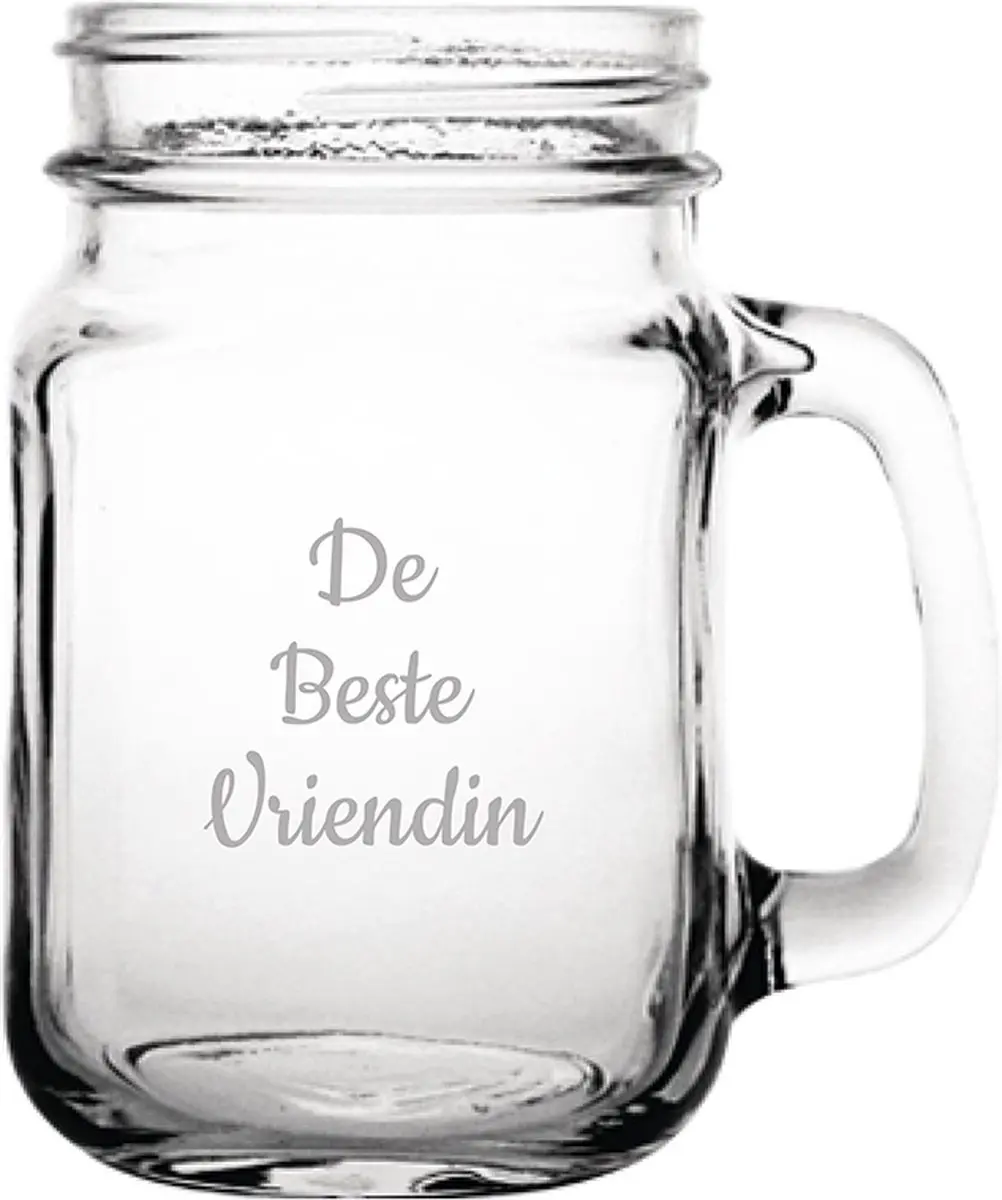 Gegraveerde Drinkglas 45cl De Beste Vriendin