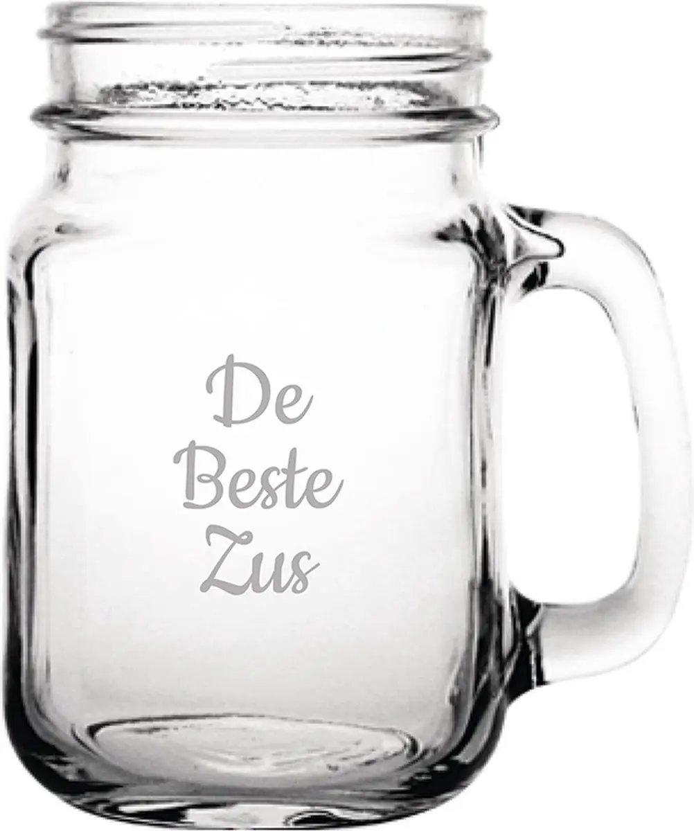 Gegraveerde Drinkglas 45cl De Beste Zus
