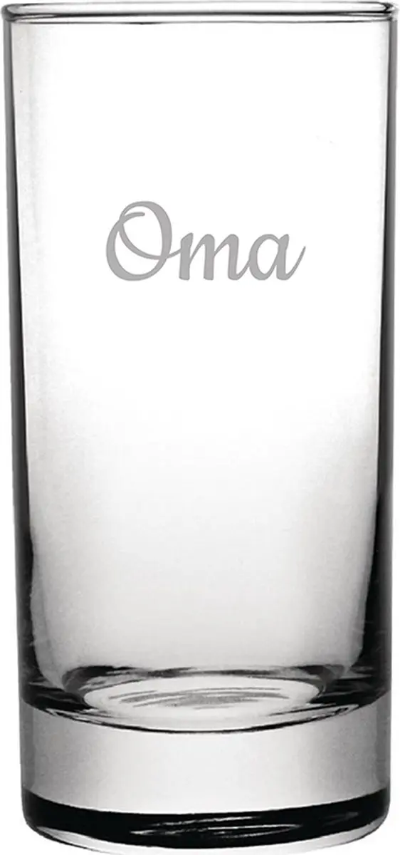 Gegraveerde longdrinkglas 28,5cl Oma