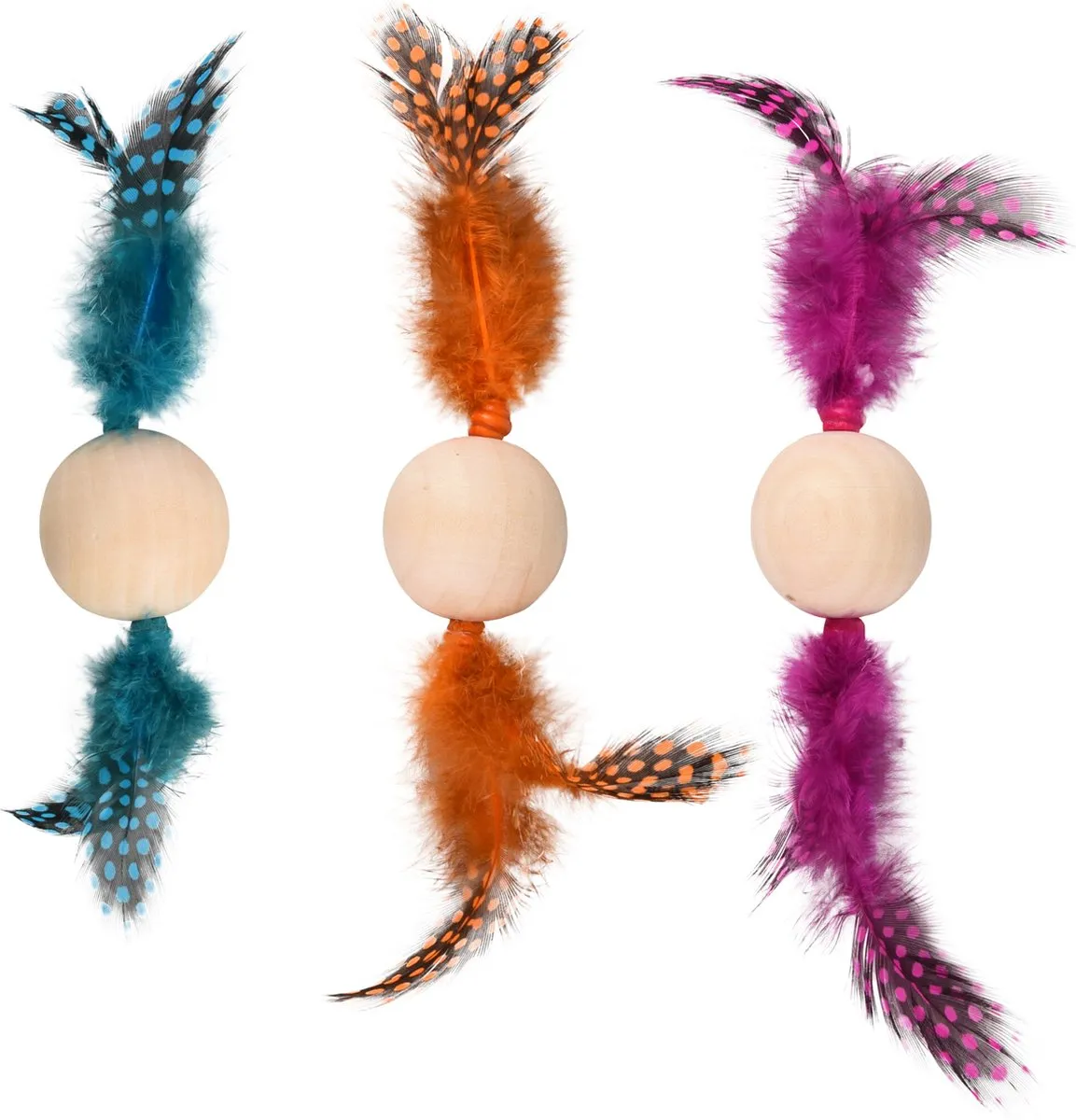 Flamingo Kirk Speelgoed Katten Ps Kirk Bal Hout - Assortiment