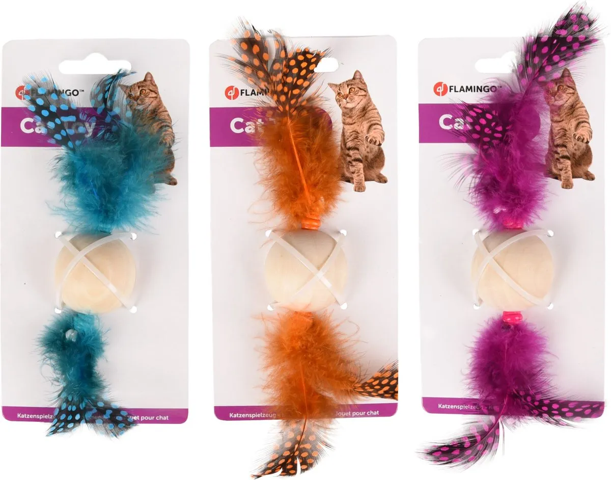 Flamingo Kirk Speelgoed Katten Ps Kirk Bal Hout - Assortiment