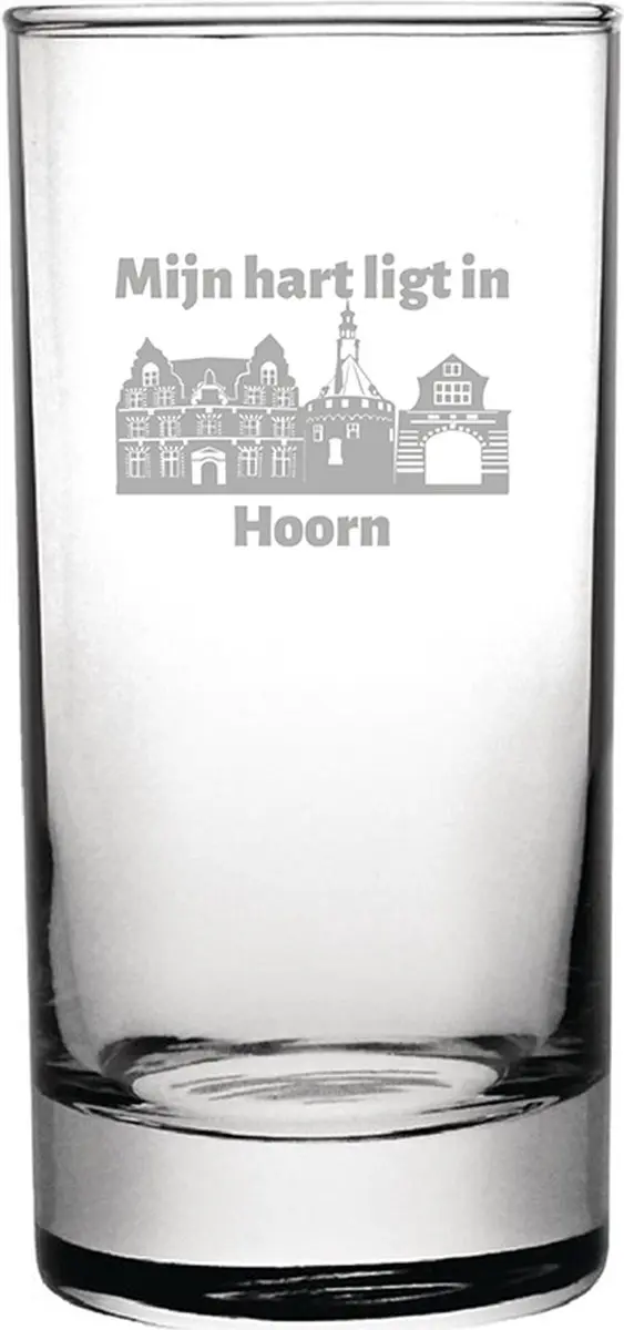 Gegraveerde longdrinkglas 28,5cl Hoorn