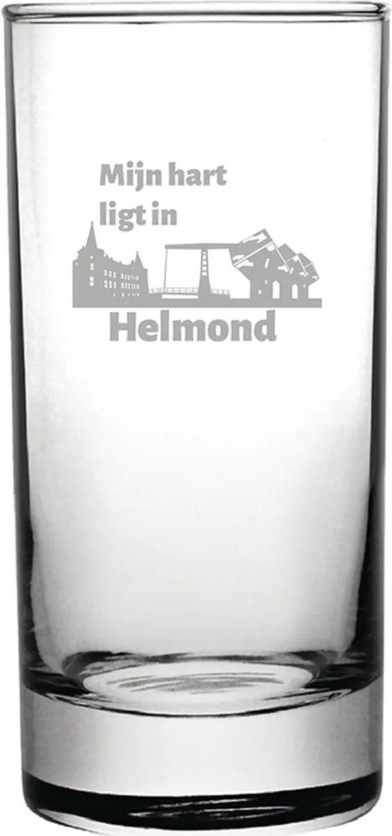 Gegraveerde longdrinkglas 28,5cl Helmond