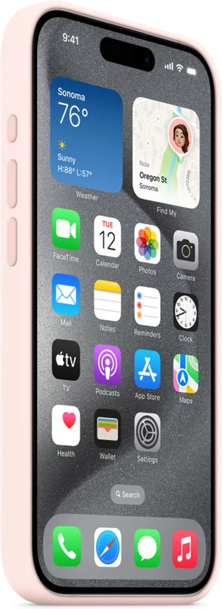 Apple Siliconenhoesje iPhone 15 Pro MagSafe - Light Pink