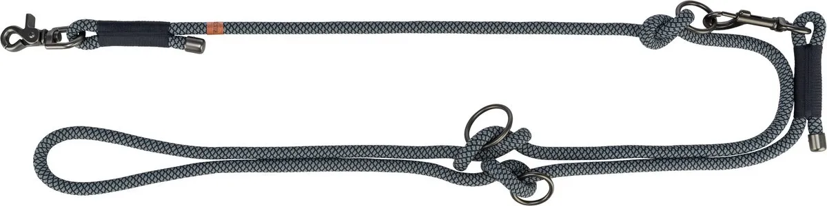 Trixie Soft Rope Hondenriem - Zwart/Grijs - afbeelding 5 van 6