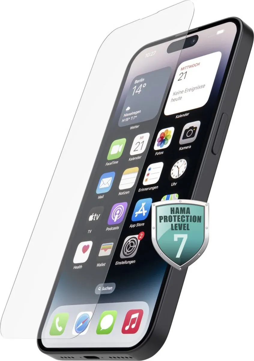 Hama Glass Screenprotector iPhone 14 Pro Max - 1 Stuk