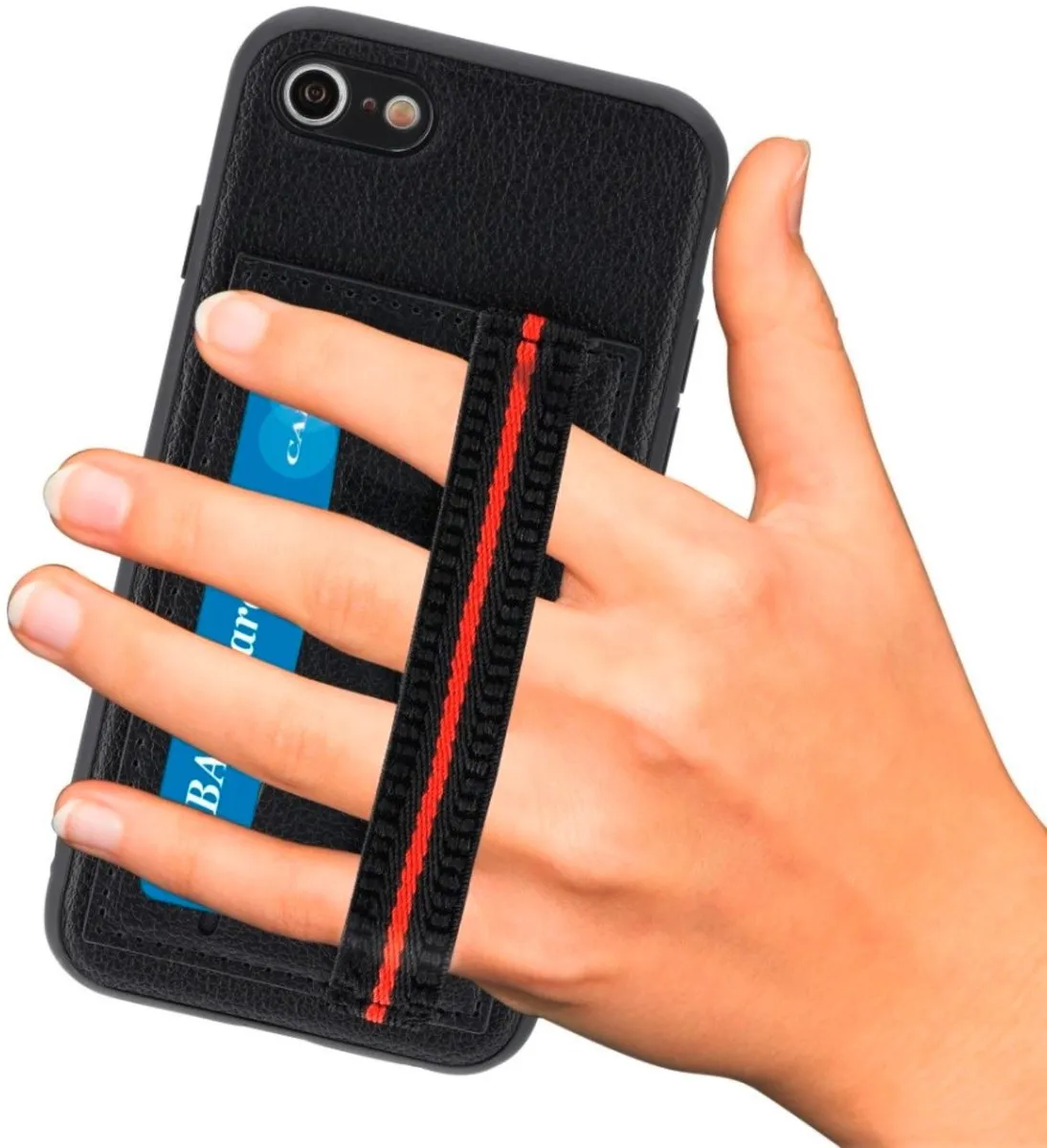 Hama Cover Red Sensation No. 4 iPhone 7/8 - 00186173 - Rood/Zwart - afbeelding 6 van 6