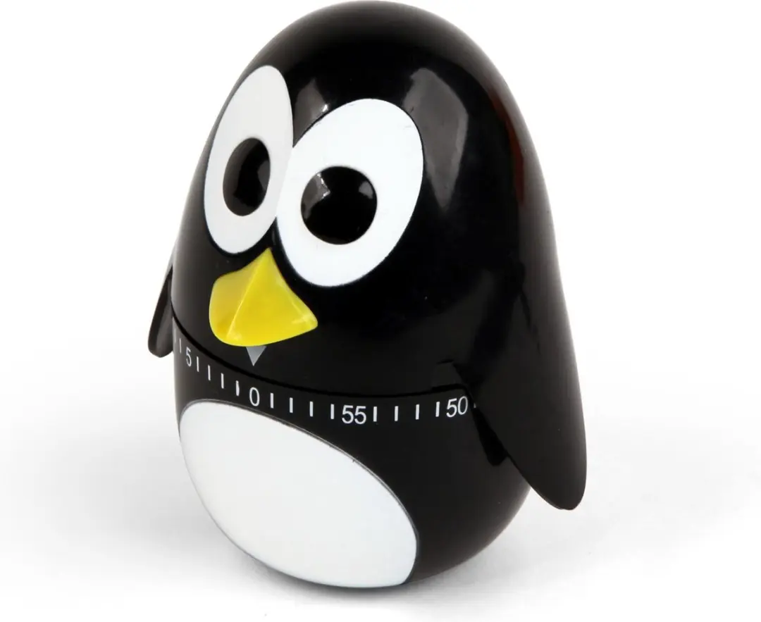 Kikkerland Kookwekker Penguin 60 minuten