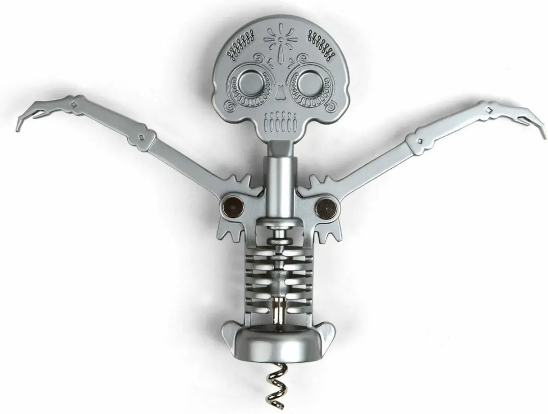Kikkerland Day of the Dead Corkscrew