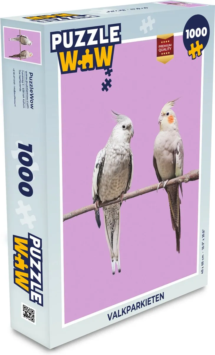 PuzzleWow Valkparkieten Legpuzzel 1000 Stuks