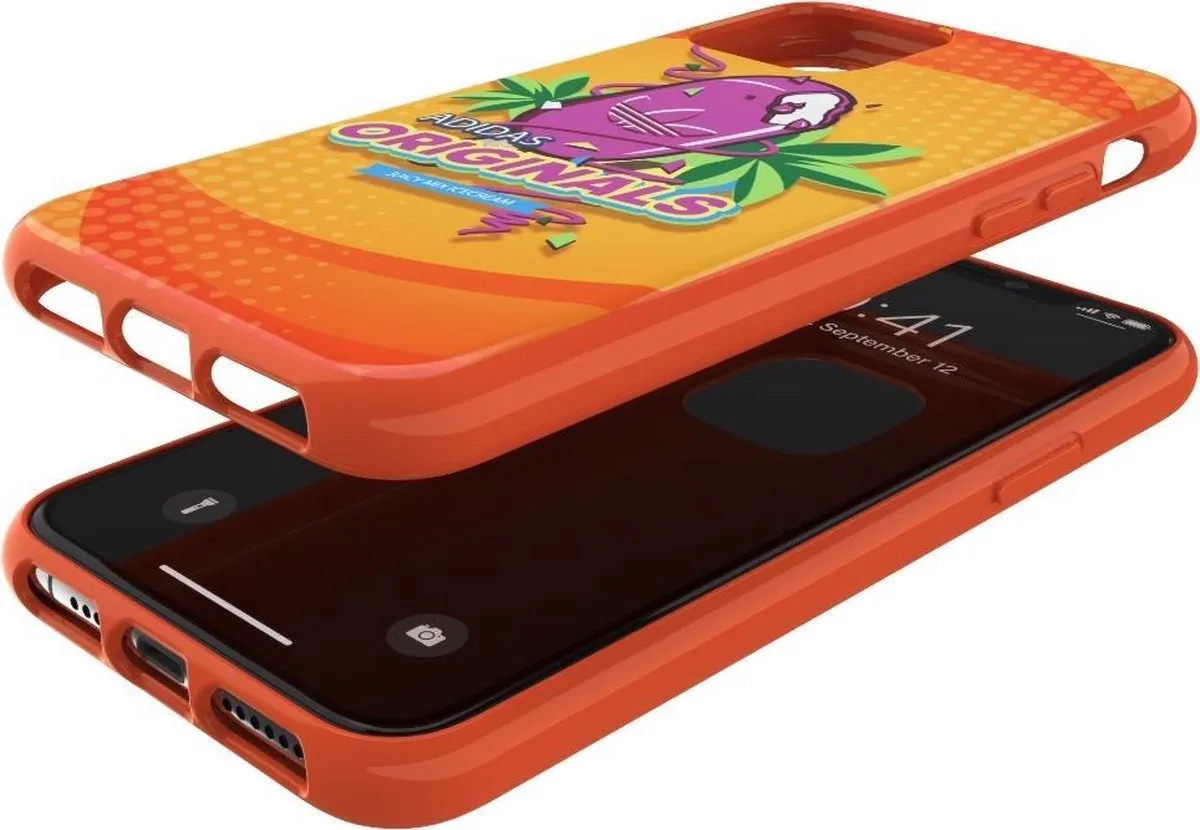 adidas Moulded Case Bodega iPhone 11 Pro Hoesje - Oranje - afbeelding 6 van 6