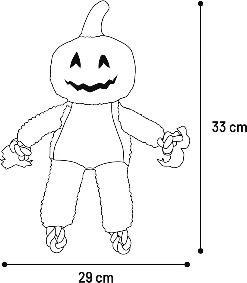 Flamingo Bunut Halloween Honden Speelgoed - Oranje 29x10x33cm