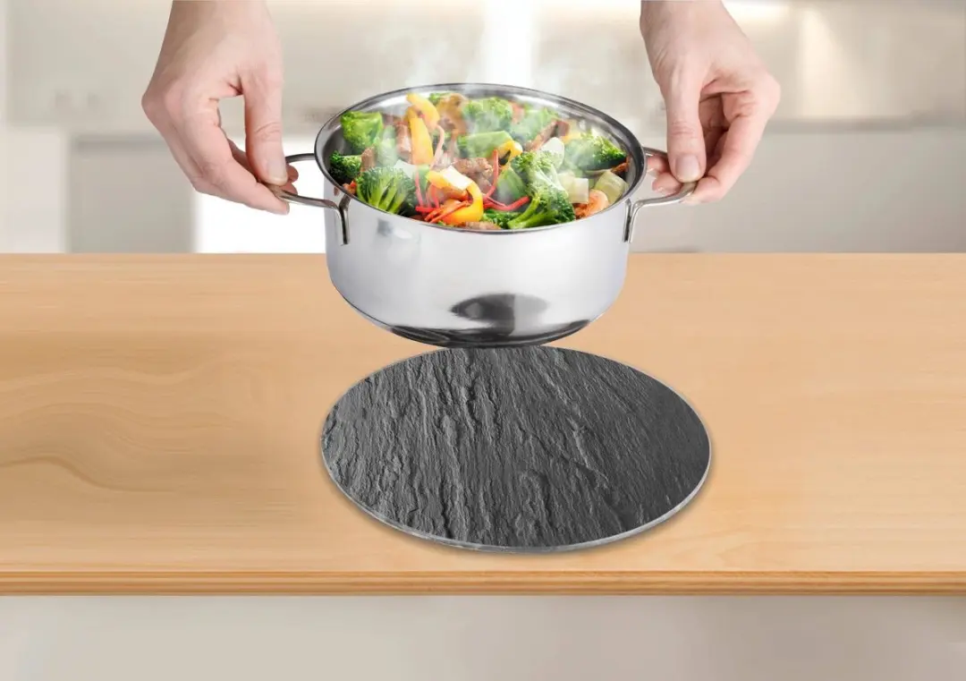 Wenko Onderzetter Ø 20cm - Zwart - afbeelding 4 van 4