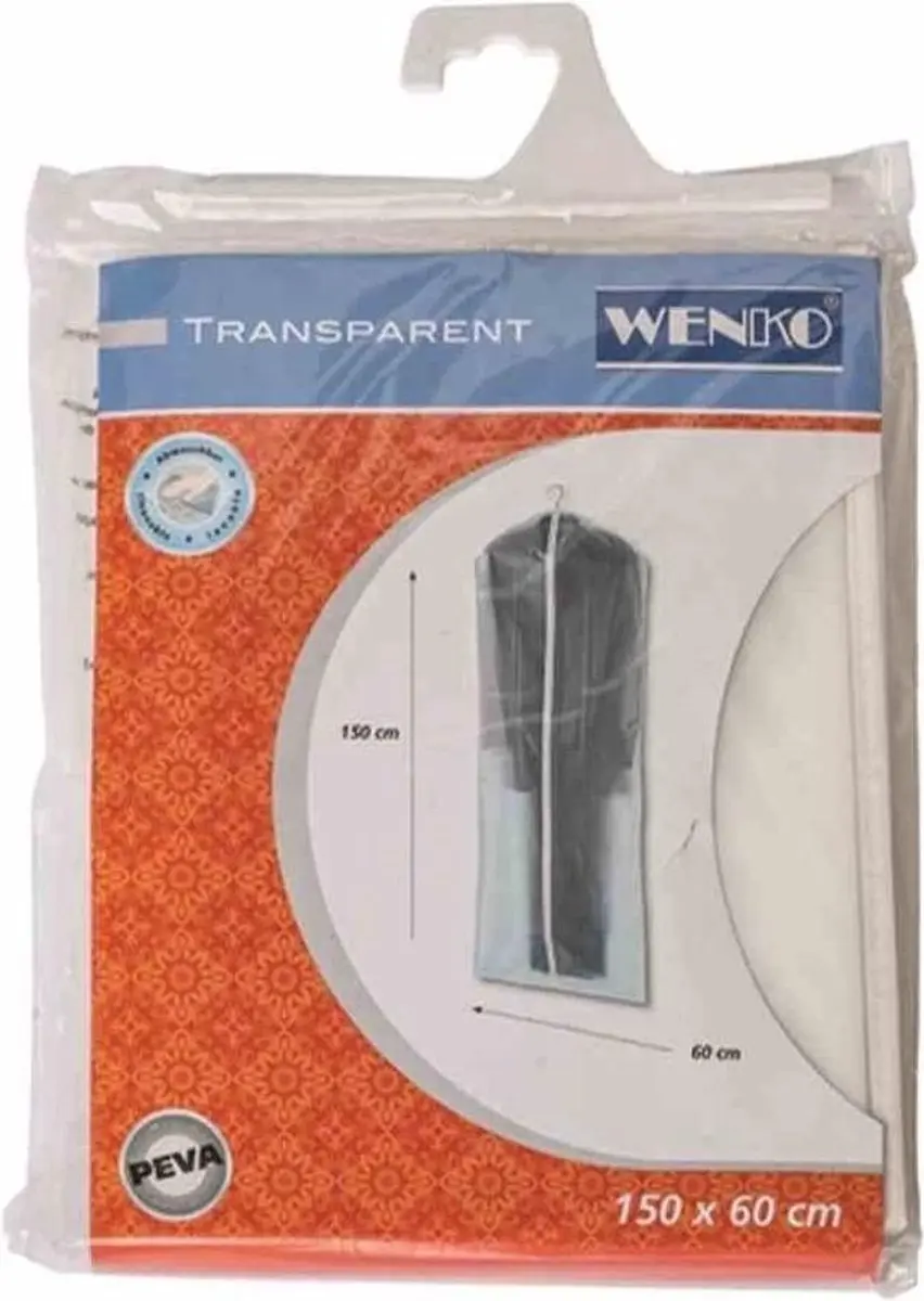 Wenko Kledinghoes 150x60cm PEVA Transparant - afbeelding 2 van 3