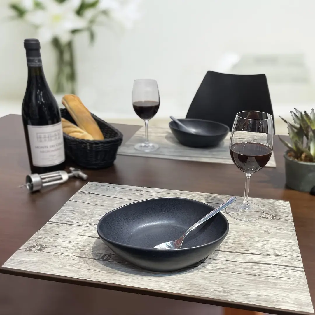 Westmark 4 Placemats Nature Eikenhout Look 45x30cm