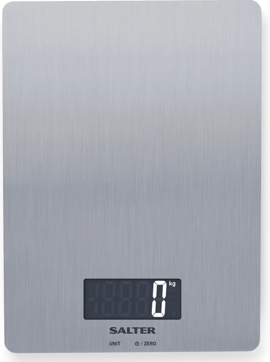 Salter 1103 SSDR Premium Roestvrijstalen Elektronische Keukenweegschaal, Maximaa