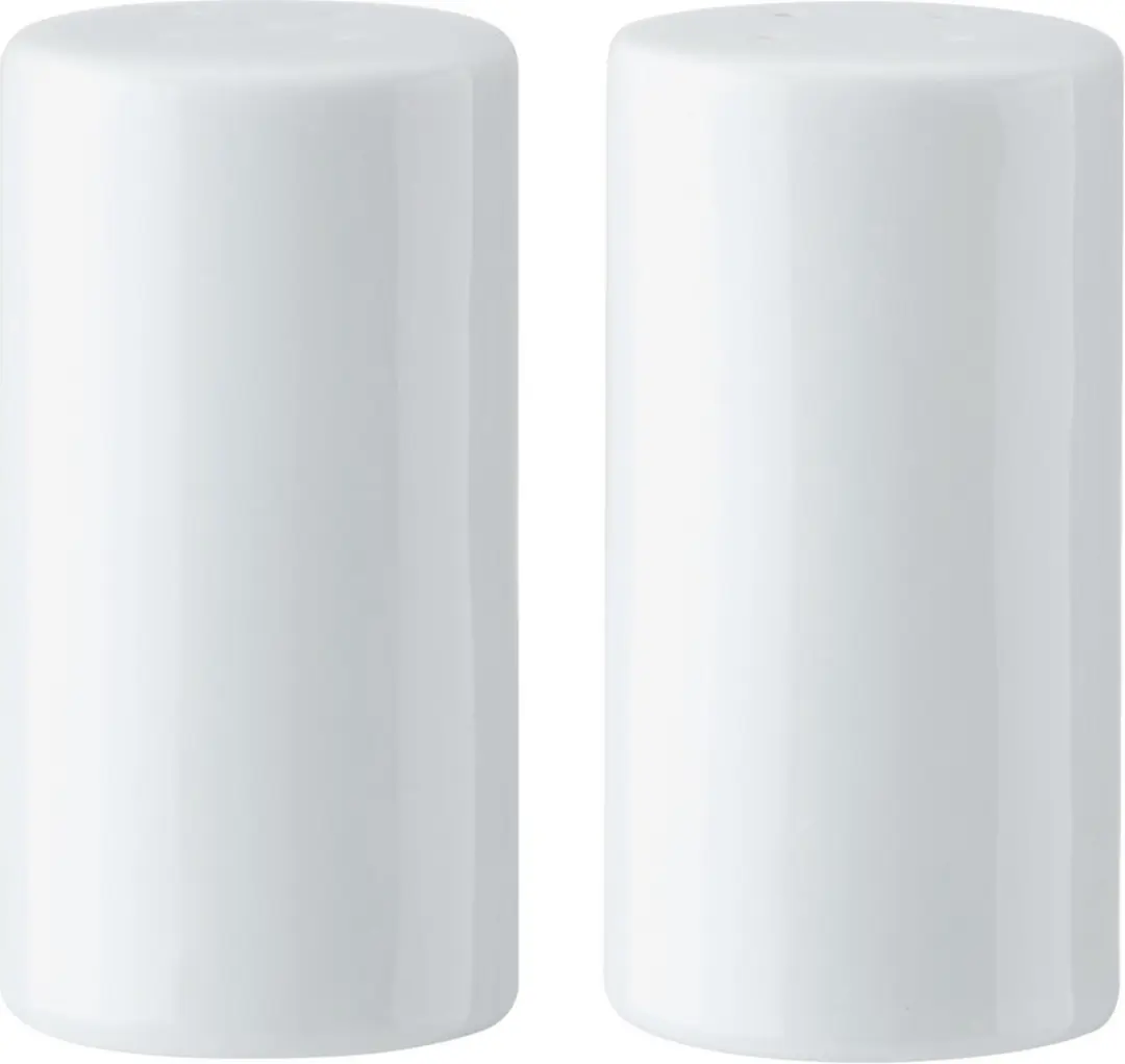 Zout -en Peper Strooier Set, 8 CM, Porselein, Wit