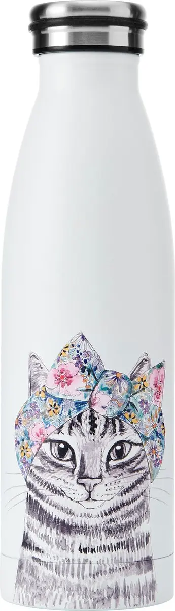 Thermosfles, 0.5 L, Dubbelwandig, Kat