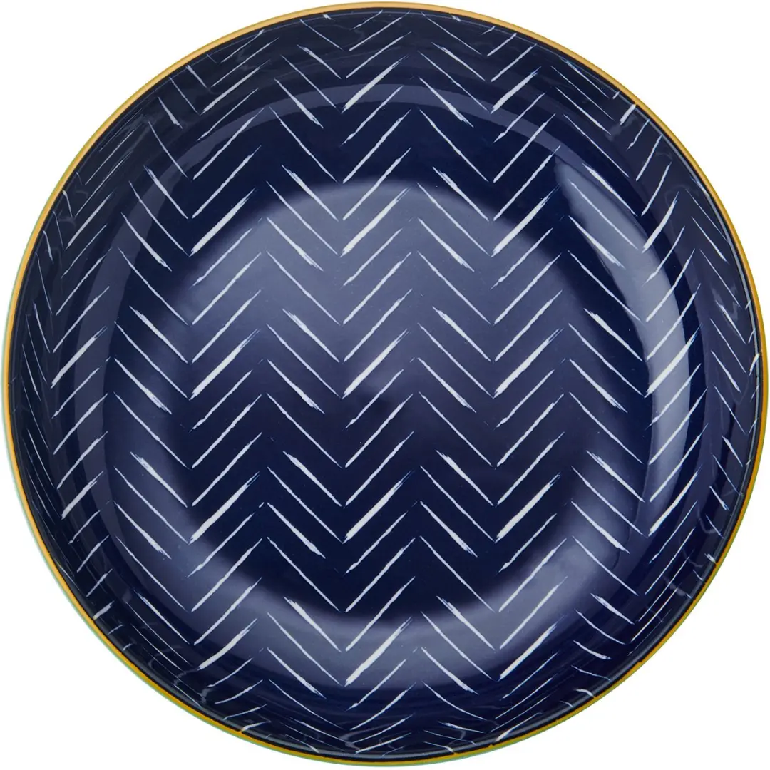 Mikasa Pastabord Blauw Chevron