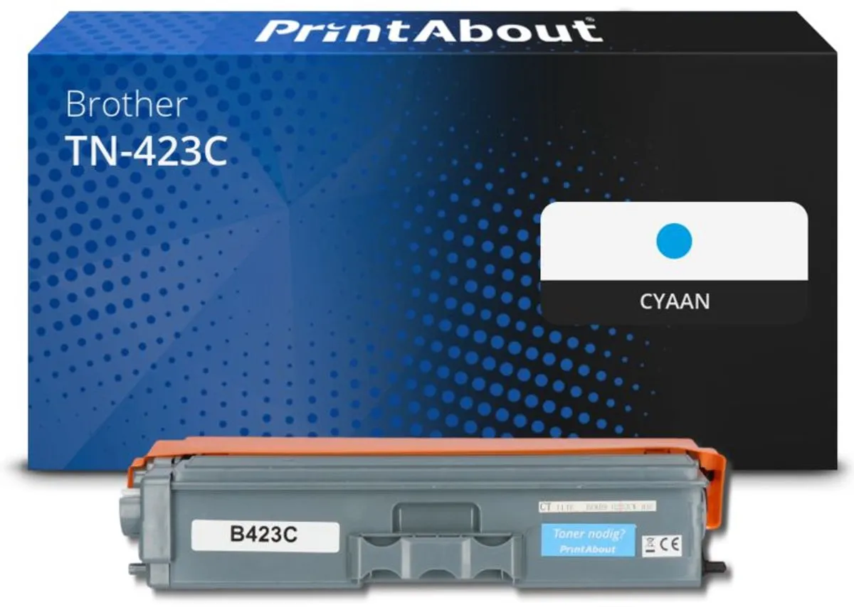 PrintAbout Brother TN-423C Toner - Cyaan - 4.500 Stuks