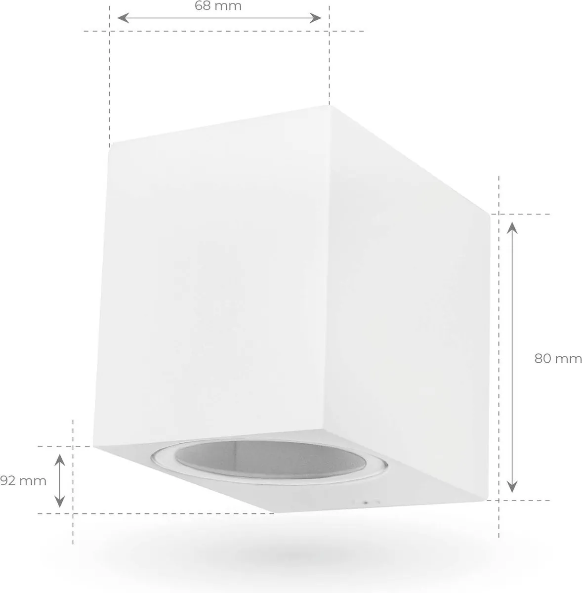 LEDVION San Diego Wandlamp 2x 0,5W 2700K IP54 - Antraciet - afbeelding 6 van 6