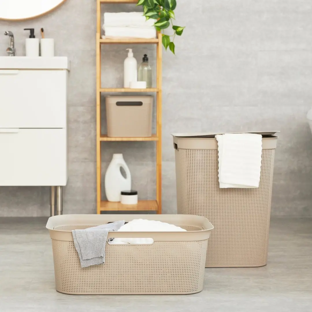Rotho Brisen Wasverzamelaar 50L - Cappuccino - afbeelding 3 van 5