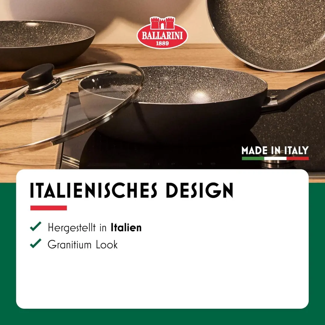Ballarini Bologna Keramische Koekenpan 28cm - Zwart - afbeelding 4 van 6