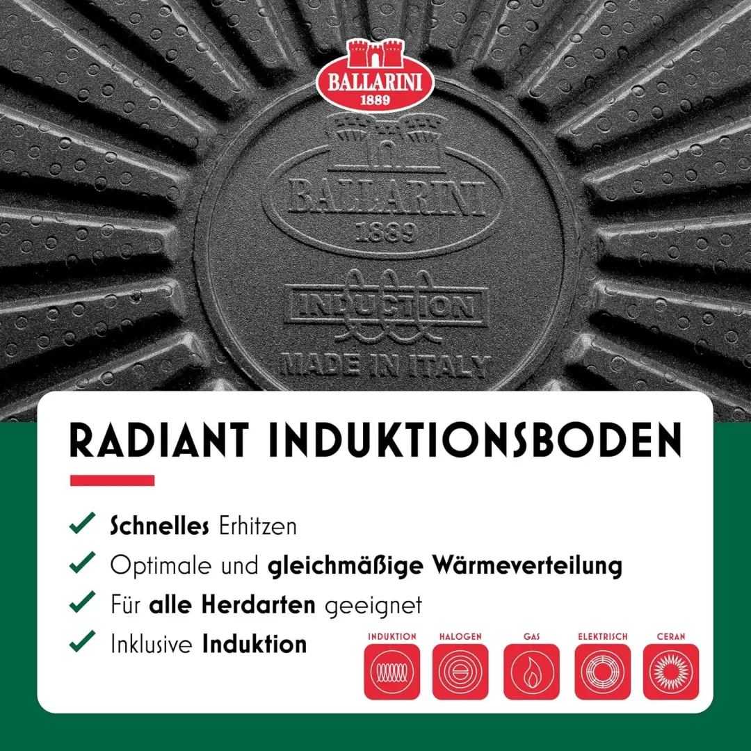 Ballarini Bologna Keramische Koekenpan 28cm - Zwart - afbeelding 5 van 6