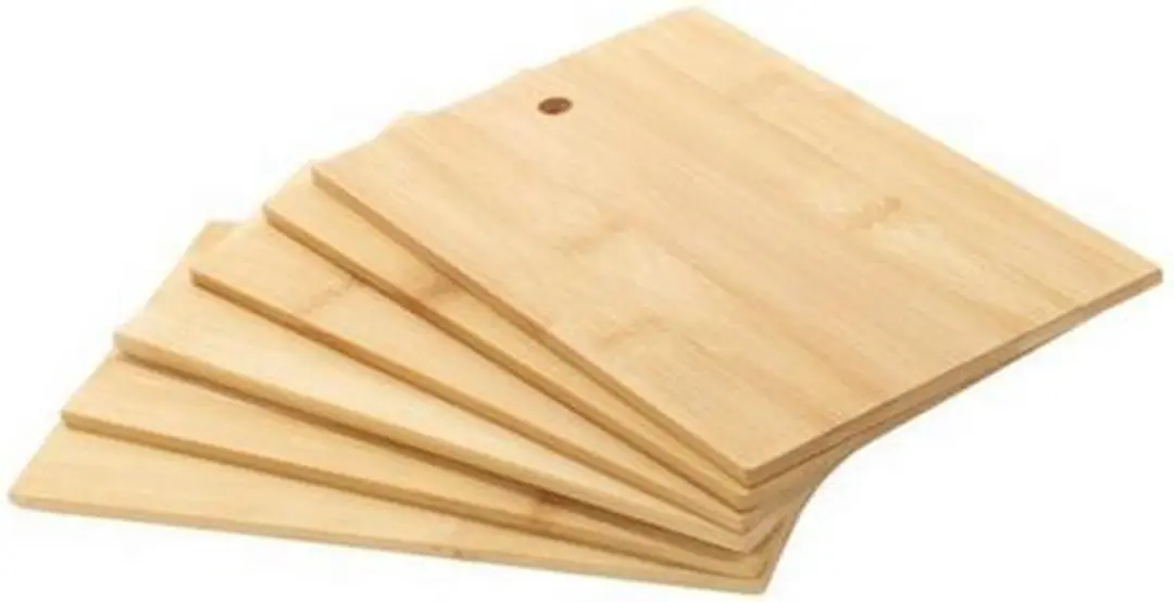 Excellent Houseware Snijplankenset bamboe 6-delig bruin - afbeelding 3 van 6