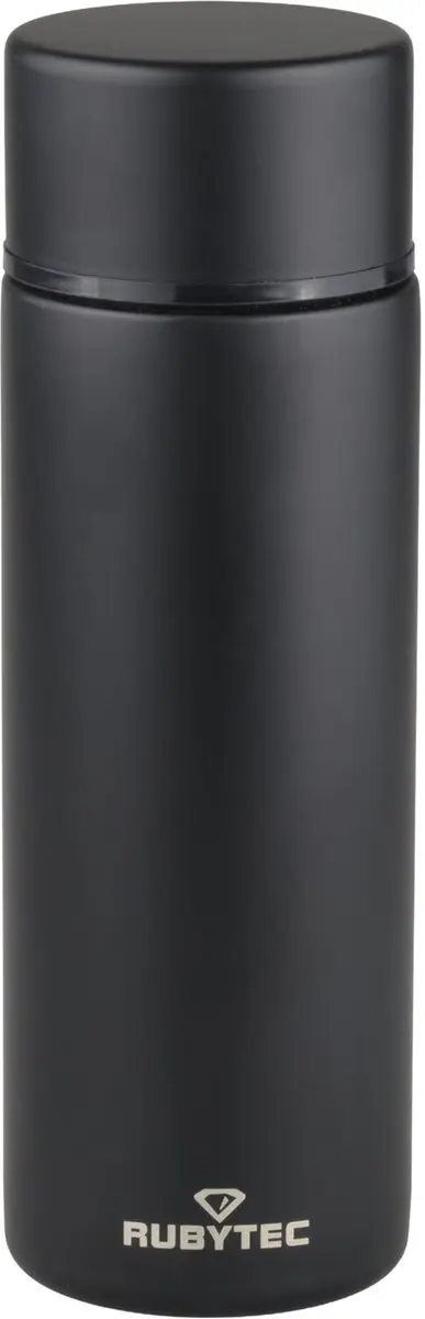 Rubytec Shira Quickshot - 120 ml - Thermosbeker - Espresso To Go - Vacuüm Drinkfles - Thermosfles - Handig Formaat - RVS Drinkfles - Urenlang Koud en Warm Drinken - Drinkfles - Zwart