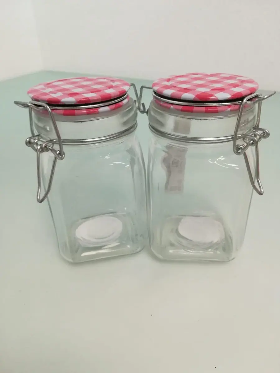 Voorraadpot glas 250ml 68x68x115mm