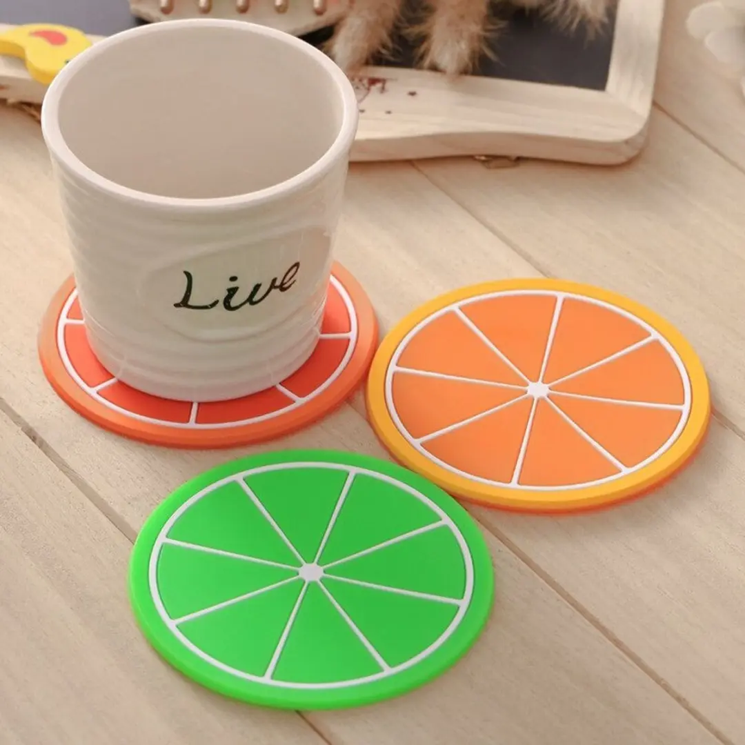 Excellent Houseware Onderzetters Zomers Fruit - 3 x 6 stuks - afbeelding 5 van 6