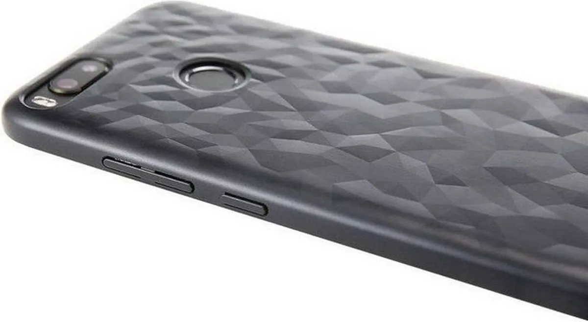 Xiaomi Mi A1 Textured Back Cover - Zwart