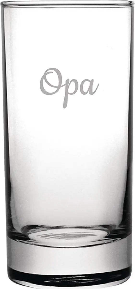 Gegraveerde longdrinkglas 28,5cl Opa