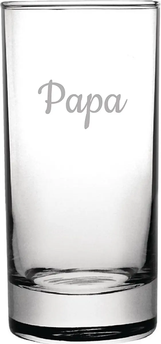 Gegraveerde longdrinkglas 28,5cl Papa