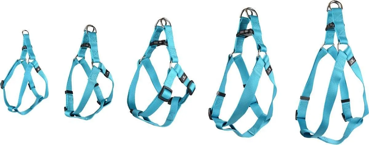Flamingo Ziggi Step&go Hondenharnas - Turquoise XS 20-35cm